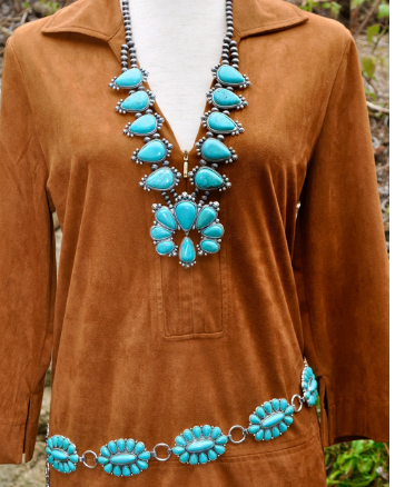 Western Turquoise Concho Belt Western Concho Belt S/M and L/XL Western Belt