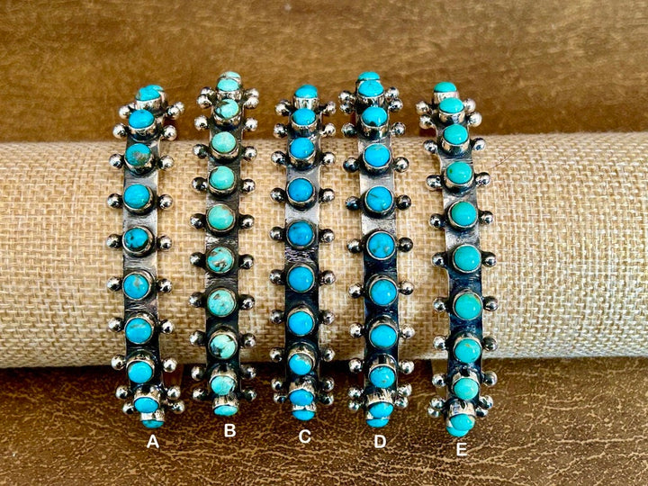 Genuine Kingman Turquoise Sterling Silver Bracelet Turquoise Cuff