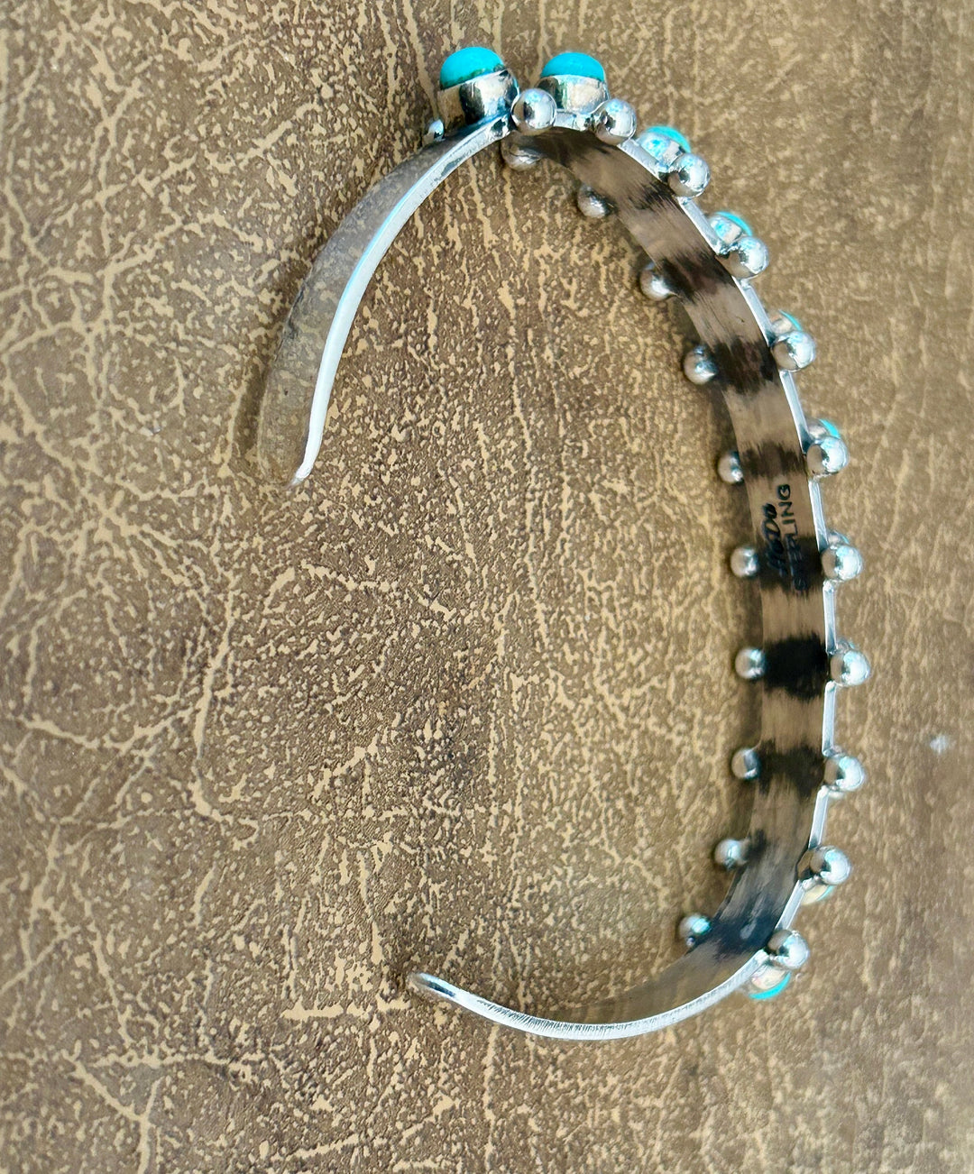 Kingman Turquoise Sterling Silver Cuff Bracelet - Southwestern Style