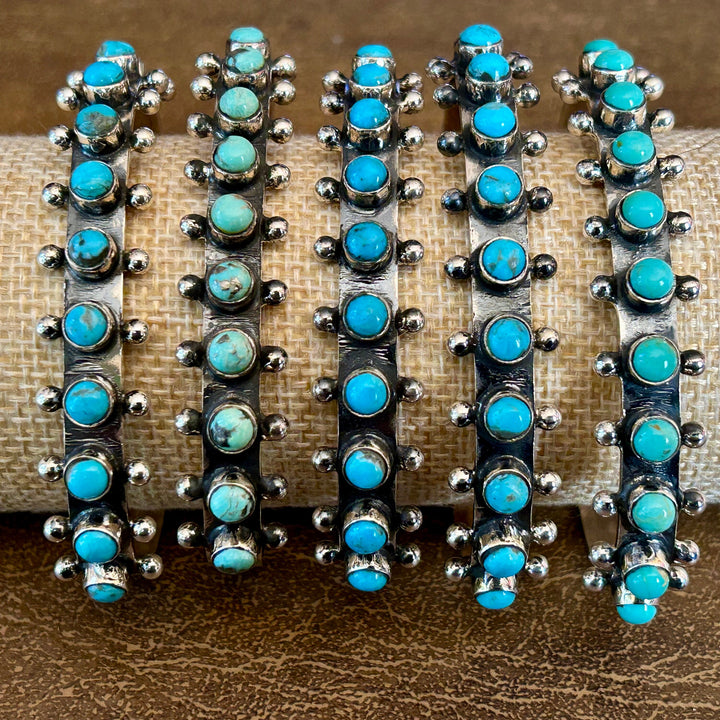 Genuine Kingman Turquoise Sterling Silver Bracelet Turquoise Cuff