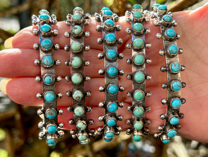 Genuine Kingman Turquoise Sterling Silver Bracelet Turquoise Cuff