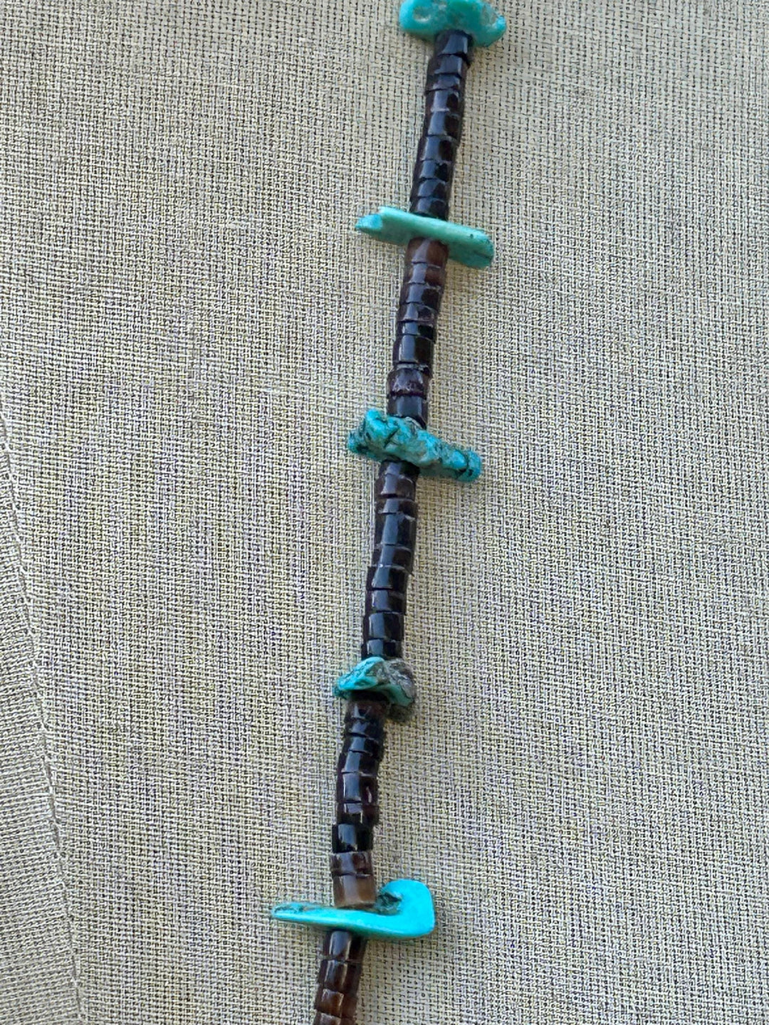 Santo Domingo Heishi Necklace:  Vintage Statement Jewelry