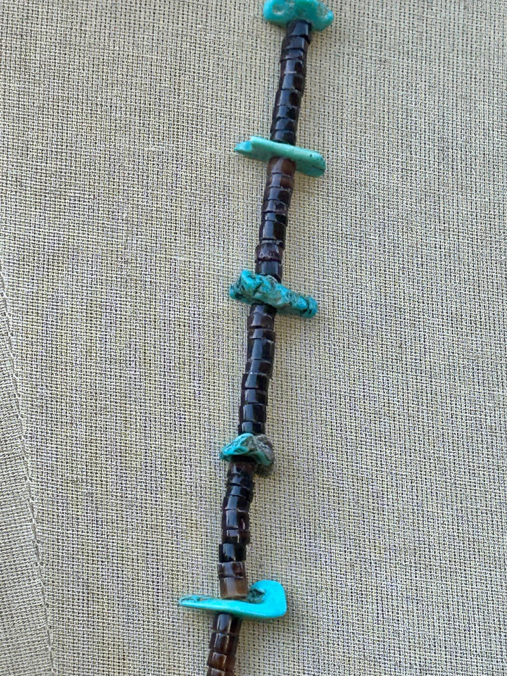 Santo Domingo Heishi Necklace:  Vintage Statement Jewelry