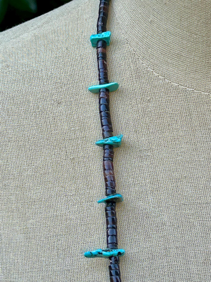 Santo Domingo Heishi Necklace:  Vintage Statement Jewelry