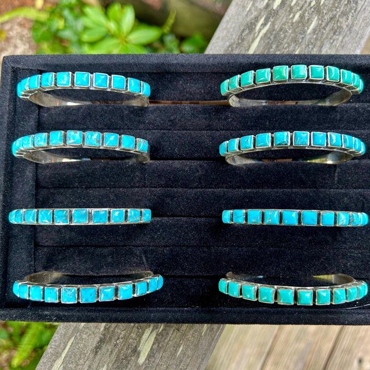 Genuine Kingman Turquoise 925  Bracelet/Cuffs  Blues to Green Natural Turquoise Arizona Turquoise Cuff Gorgeous Gemstone Cuff Gift for Her