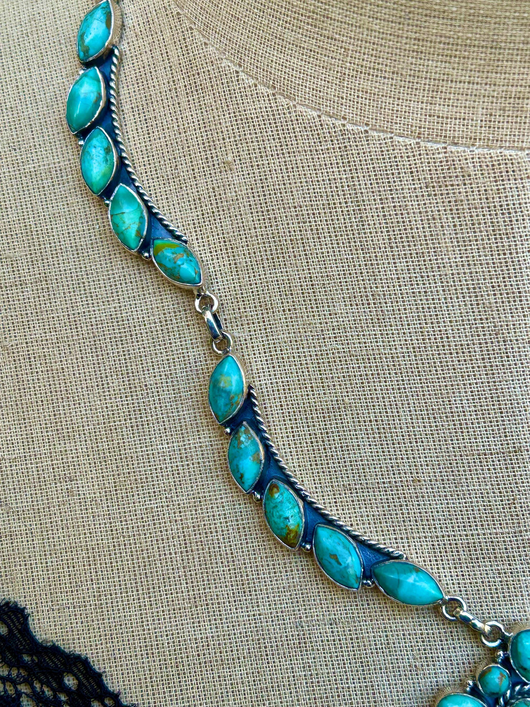Natural Turquoise Necklace Turquoise Wedding Necklace Handmade Necklace Genuine Kingman Turquoise Necklace Feminine Turquoise Necklace