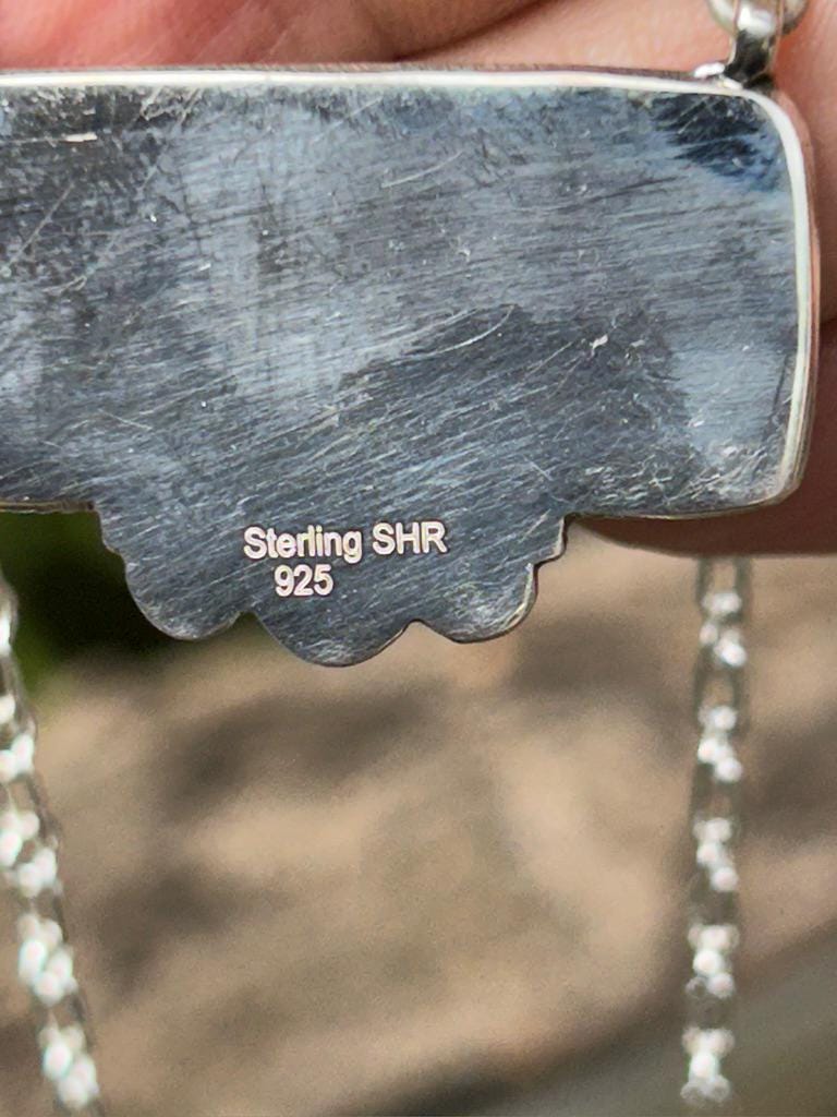 Wild Horse Silver Bar Necklace - Western Style
