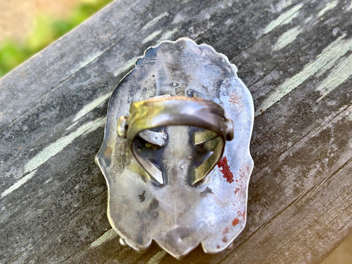 Navajo Turquoise Ring: Sterling Silver, Vintage 1960's, Native American Jewelry