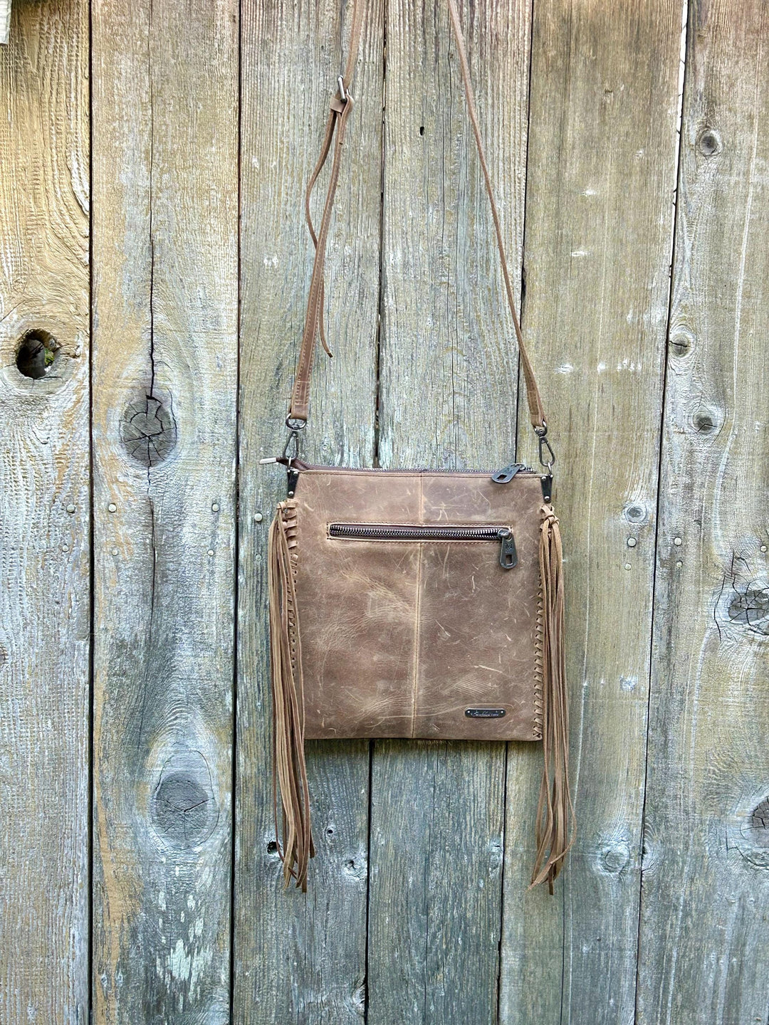 Western Fringe Crossbody Purse,Tooled Leather Cowhide Clutch, Crossbody Messenger Bag, Fringe Bag, *Shoulder Strap Included* Handmade